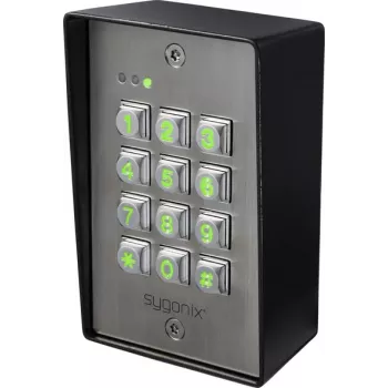Sygonix SY-6888064 Aufputz-Codeschloss, 12-24V DC/AC, IP65, beleuchtete Tastatur