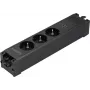 Sygonix SY-6872236 3-fach Unterputz-Steckdosenmodul ohne Schalter, Schwarz