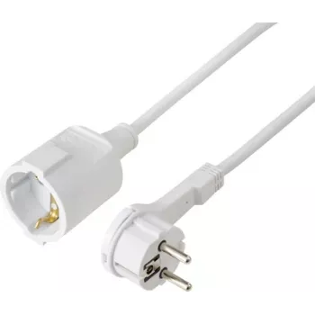 Sygonix SY-7165296 Verlängerungskabel 16 A Weiß 3,00 m H05VV-F 3G 1,5 mm²