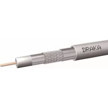DRAKA Koaxialkabel 1,0/4,65 75 Ohm 200m Weiß >100dB PE 60016703