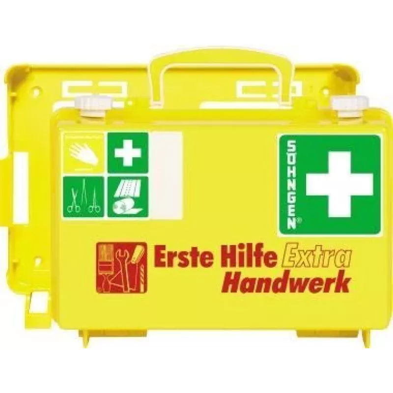 SÖHNGEN Erste-Hilfe-Kasten EXTRA HANDW DIN 13157 Wandmontage ABS-Gehäuse Orange O320125