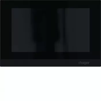 Hager RTQ601X Video-Innenstation IP Freisprechfunktion 2-Draht 7 Zoll Touchscreen Weiß