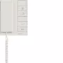Hager RTQ640X Audio-Innenstation mit Hörer für 2-Draht-IP-Bus, Polarweiß