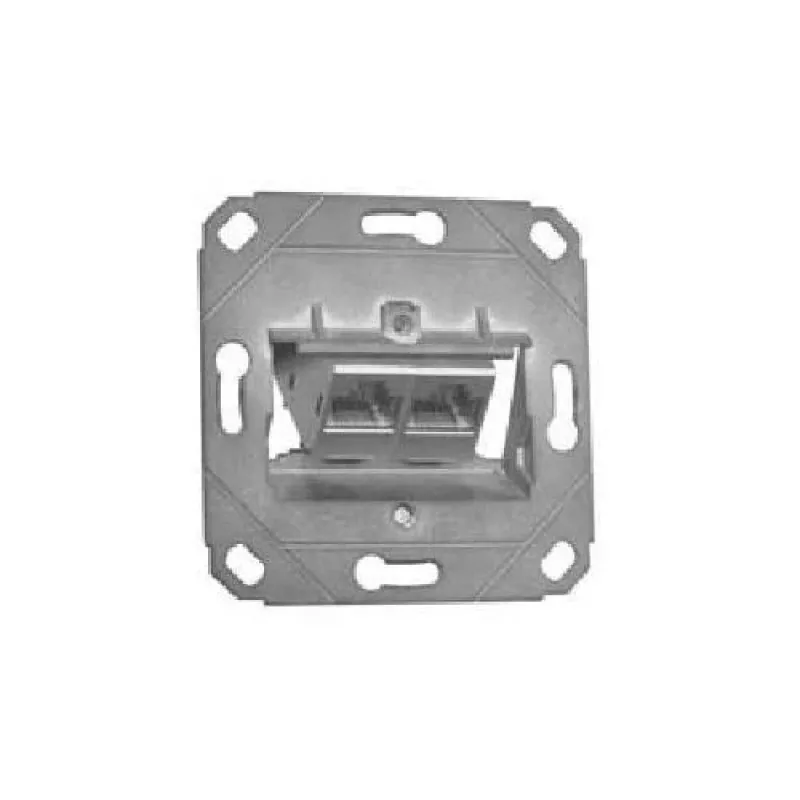 METZ CONNECT BTR E-DAT modul 8/8(8) UP0 Unterputz-Anschlussdose, Cat.6, 2x RJ-45, geschirmt, Staubschutz 1309121200-E-90