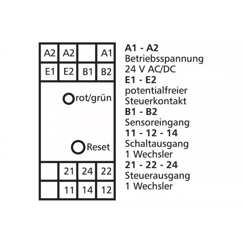 METZ CONNECT Drehzahlwächter DRIW-E16 24V AC/DC 22,5mm 1101501322