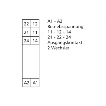 METZ CONNECT 11051025 Leistungsrelaismodul 24 V DC, 1 CO, 16 A, DIN-Schiene, Schwarz/Orange
