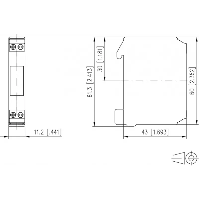 METZ CONNECT KRA-M4/1 Relaismodul, 230 V AC Spule, 1 CO Kontakt, Weiß 11061305