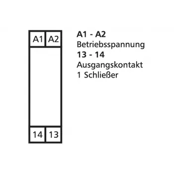 METZ CONNECT KRA-M4/1 Schnittstellenrelaismodul, 1 Wechslerkontakt, 24 V AC Spule, Weiß 11061313