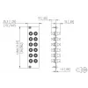 METZ BTR 15024A0112-E OpDAT REGpro 12xST SM/MM Keramik graue Frontplatte 3U/7HP