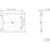 METZ BTR 130861-MSK-E Glasfaser-Spleißkassetten-Erweiterungsset für modulares AP-Gehäuse