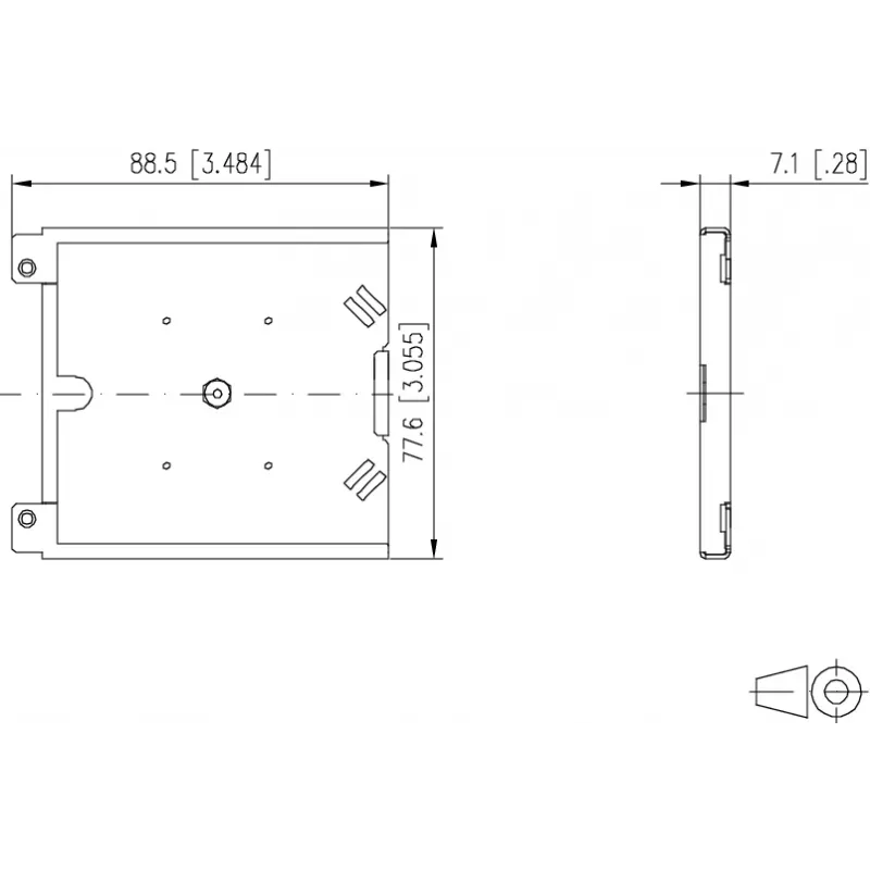 METZ BTR 130861-MSK-E Glasfaser-Spleißkassetten-Erweiterungsset für modulares AP-Gehäuse