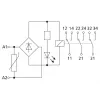 METZ CONNECT KRA-S12/21-21-21 Koppelrelais, 24 V AC Spule, 3 Wechslerkontakte, Weiß 11060913