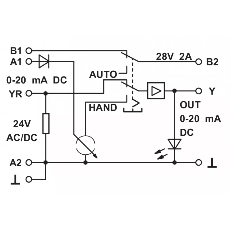 METZ CONNECT 110659 Miniatur-Leistungsrelaismodul, 1 Wechsler, 24 V DC Spule, 6 A, Weiß