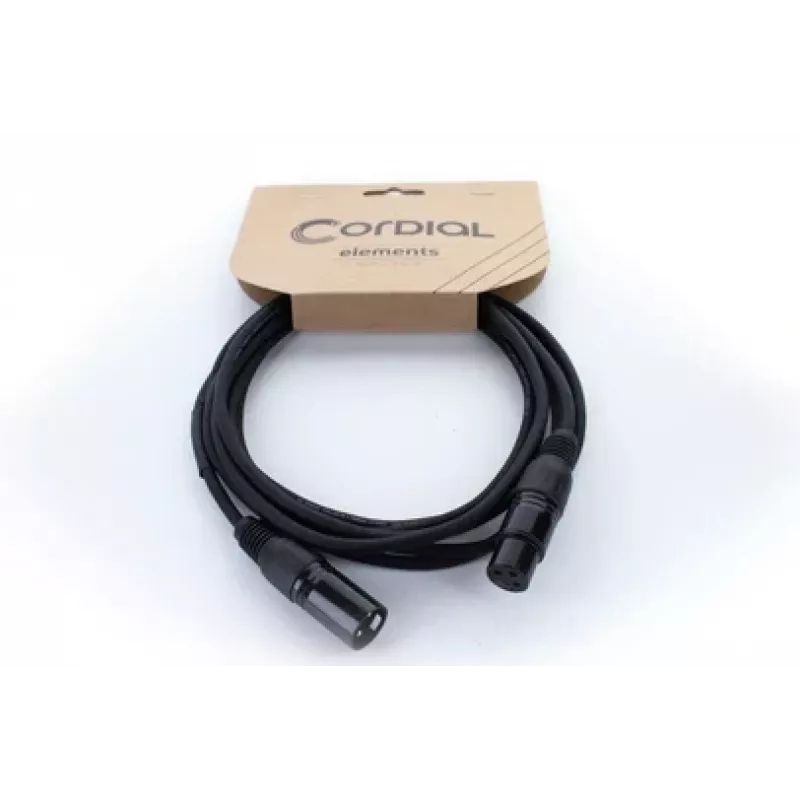 Cordial ED 5 FM XLR Verbindungskabel 5m Schwarz 14902
