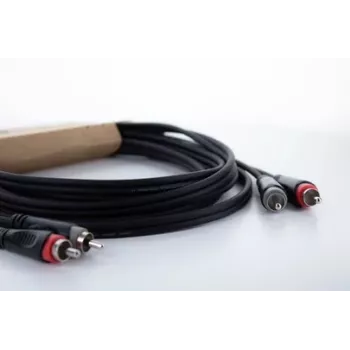 Cordial 14836 RCA Audiokabel 2x RCA Stecker auf 2x RCA Stecker 1,5m Schwarz
