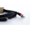 Cordial 14854 3,5mm Klinke auf 2x RCA Audio Y-Adapter Kabel 1m Schwarz