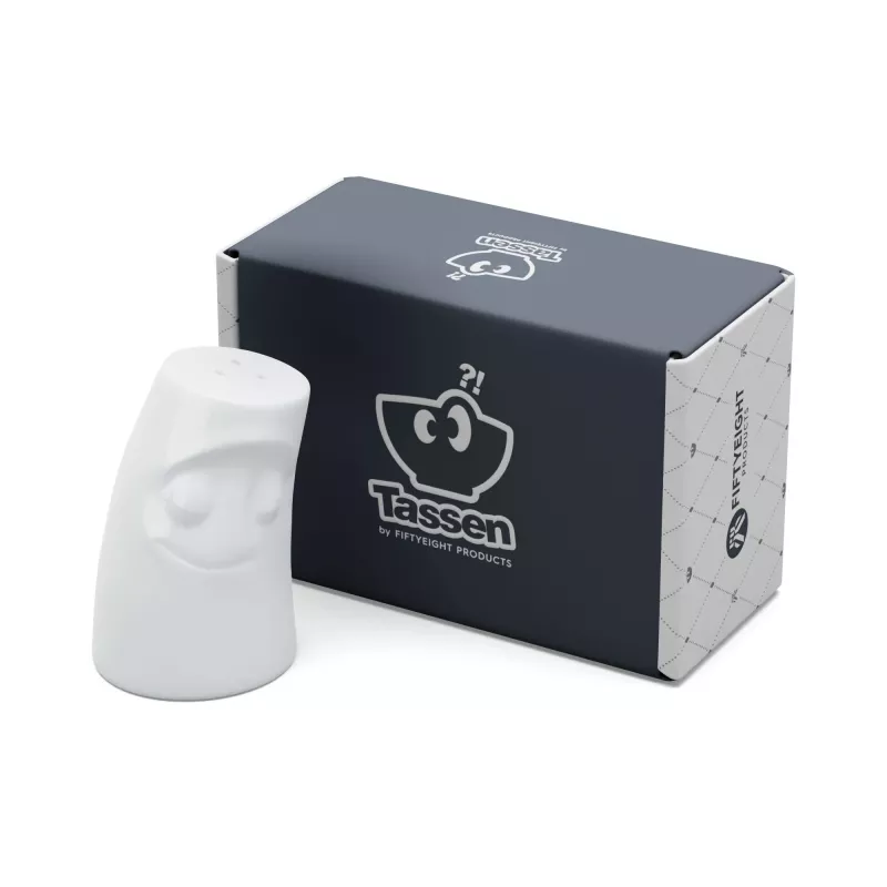 FIFTYEIGHT PRODUCTS Würzschmusie Salzstreuer Kuscheliges Gesicht Weiß
