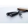 Cordial 14882 6,3mm Stereo-Klinken-Y-Adapterkabel, 1x Stecker auf 2x Buchse, 0,3m, Schwarz PVC