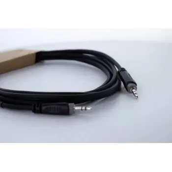 Cordial 14829 3,5mm Klinken-Audiokabel, 1,5m, Schwarz, PVC-Mantel, Twisted Pair