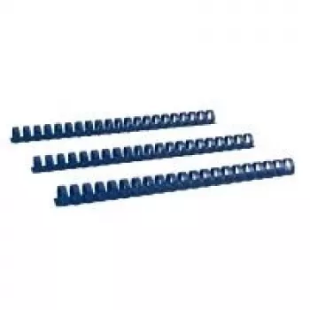LMG BRP190-BL Blaue Kunststoff-Bindekämme für 145 Blatt, 19 mm Rücken, 100 Stück