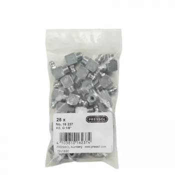 Pressol Kegelschmiernippel H3-90°, G 1/8, verzinkter Stahl, 25er-Pack (16 237)