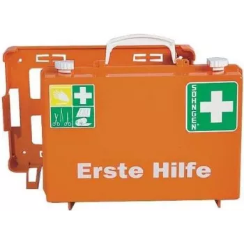 SÖHNGEN ERSTE-HILFE KOFFER DELUXE Erste-Hilfe-Koffer DIN 13157 Orange ABS Wandmontage O301138
