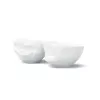 FIFTYEIGHT PRODUCTS T012201 Schüsselset 200ml Grinsend & Küssend Weißes Porzellan