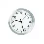 PEWETA Funkwanduhr aus Aluminium, 40 cm Durchmesser, Silber (51.017.415)