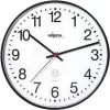 PEWETA Funk-Wanduhr 30cm Schwarz Kunststoff Schleichendes Uhrwerk 51.130.312