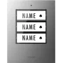 m-e modern-electronics 41306 Funk-Türklingel-Sender, beleuchtet, mit Namensschild