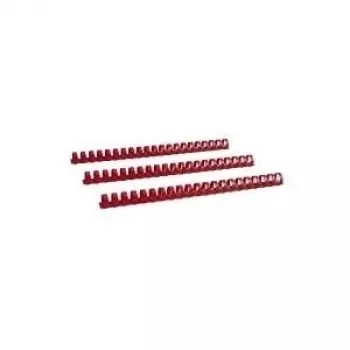 LMG Plastik-Kammbindeelemente 19 mm Rot 100er-Pack (BRP190-RO)