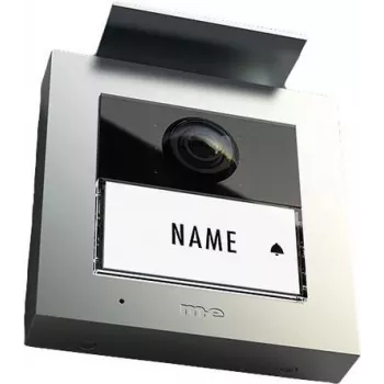 m-e modern-electronics VS-21 S Vistasmart Video-Türsprechanlage Außeneinheit, LAN/WLAN, Silber 41362