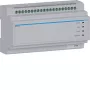 Hager RTD210X 2-Draht-Systemumschalter, 6-fach, für Hager IP-Türsprechanlage, DIN-Schiene, 4 Module, Lichtgrau