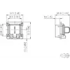 METZ CONNECT 1309413003-E Montagekit für C6Amodul RJ45 Keystone-Module