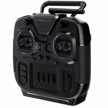 Absima SR6S-EVO 6-Kanal 2,4GHz Stick-Fernsteuerungssystem mit 6-Kanal-Empfänger (Schwarz) 2000023