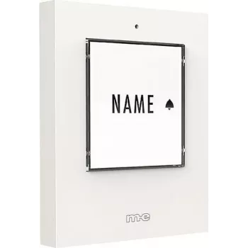 m-e modern-electronics 41356 Funk-Türklingel-Sender, beleuchtet, mit Namensschild