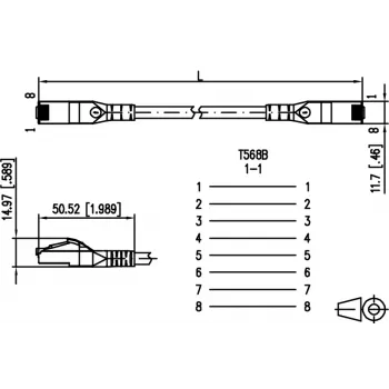 METZ BTR Cat.6 U/UTP Patchkabel, RJ45, 7m, Grün 1308457055-E