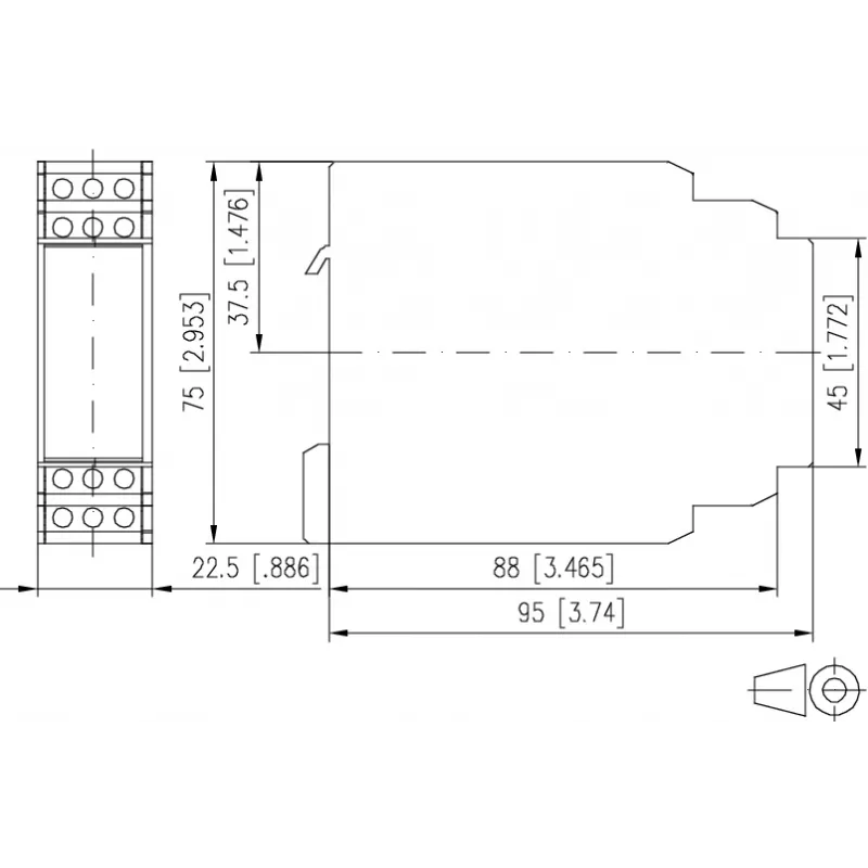 METZ CONNECT Thermistorrelais TMR-E12, 24V AC/DC, 2W, ohne Fehlerspeicher 1103151322