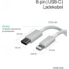 Flexline USB-C auf Lightning PD Ladekabel 2m Weiß FL31-13053