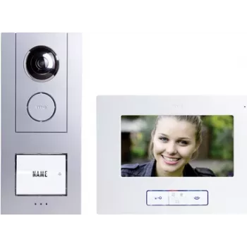 M-E MODERN-ELECTRONICS VISTUS VD ALU-6710 S Kabelgebundenes Video-Türsprechanlagensystem, Silber 41174