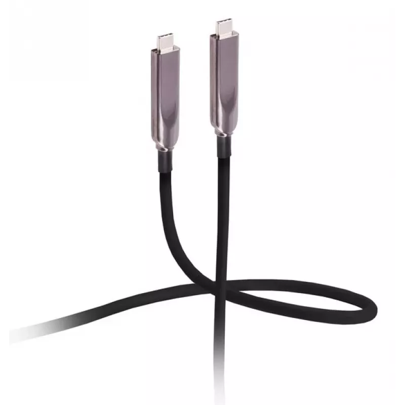 Flexline USB-C Hybrid-Kabel 3.2 Gen 2 8K 10Gbps 60W TPU 15m FL31-44081