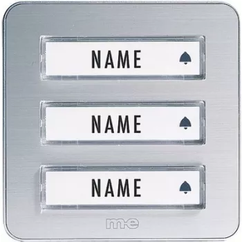 M-E MODERN-ELECTRONICS KTA-3 A/S Klingeltaster, Aufputzmontage, Silber