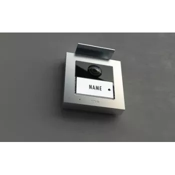M-E MODERN-ELECTRONICS VDV-2010 S Verdrahtete Video-Türsprechanlage mit RFID-Außeneinheit, Silber 41264
