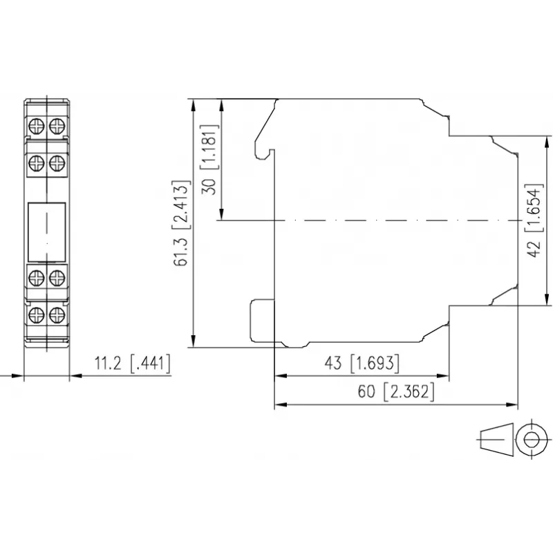 METZ CONNECT KRA-SR-M8/21 Leistungsrelaismodul, 24 V AC/DC, 1 Wechsler, Weiß (11064513)