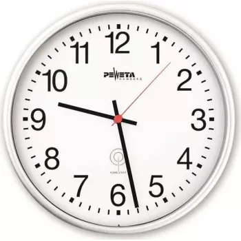 PEWETA Funk-Wanduhr Kunststoff Weiß 30 cm (51.130.311)