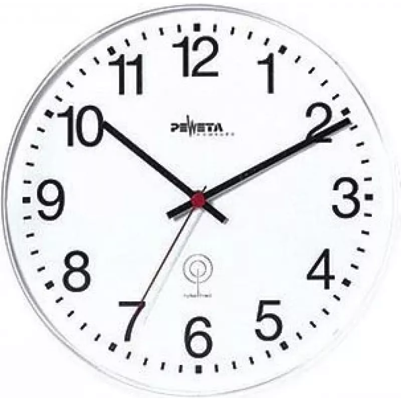 PEWETA Funk-Wanduhr Kunststoff Weiß 30 cm (51.130.311)