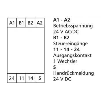 METZ CONNECT 110668132722 Leistungsrelais Weiß 24V DC 2PDT 8A PCB-Montage