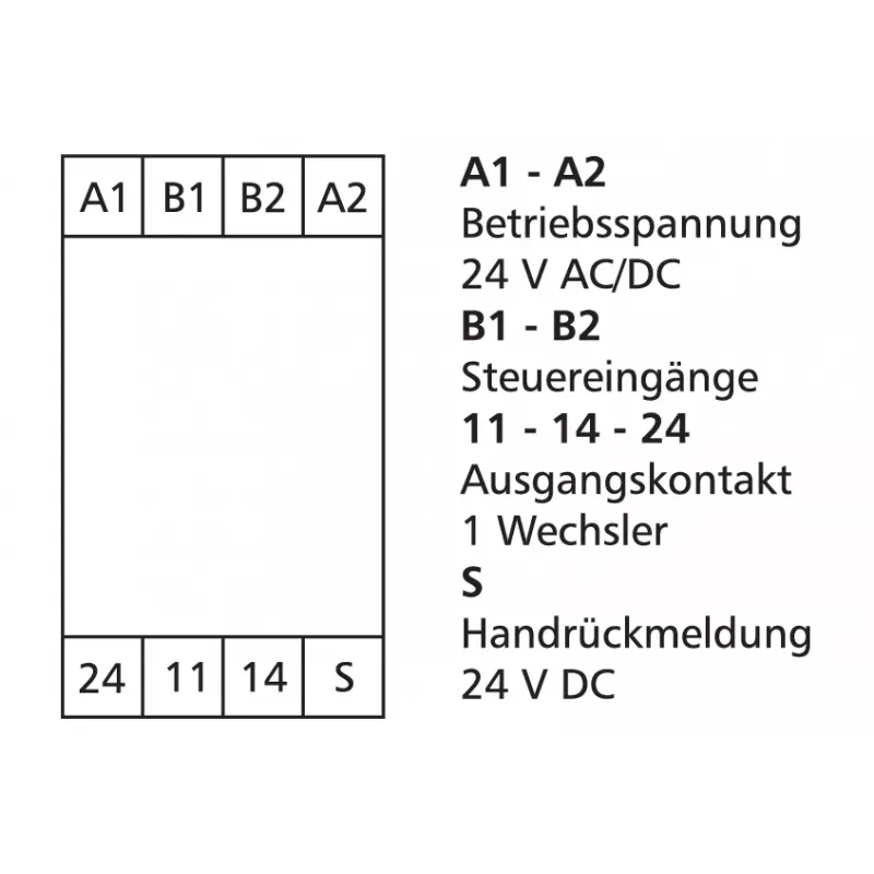 METZ CONNECT 110668132722 Leistungsrelais Weiß 24V DC 2PDT 8A PCB-Montage