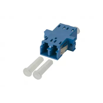 METZ CONNECT 15090074-I LC Duplex auf SC Simplex Hybrid LWL-Adapter, Single-Mode OS2, Blau