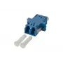 METZ CONNECT 15090074-I LC Duplex auf SC Simplex Hybrid LWL-Adapter, Single-Mode OS2, Blau